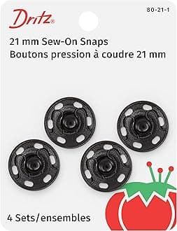 Dritz(R Sew-On Snaps - Black