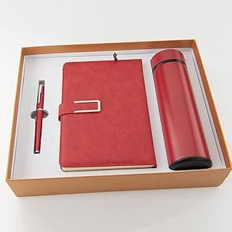 – Luxurious Gift Box Set for Men and Women Office Notebook With Pen and Insulated Stainless Steel Bottle Fashion Upscale Business Stationery Gift Set