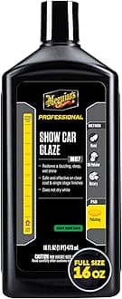 Meguiar's M0716 Mirror Glaze Show Car Glaze, Exceptional Polish Restores a Deep Wet Shine - 16 Oz Bottle