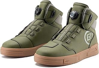 ROCKBROS Motorcycle Shoes for Men Women Reinforced Leather Motorcycle Riding Shoes Anti-Slip Breathable Motorcycle Riding Boots Motorcycle Protective Footwear