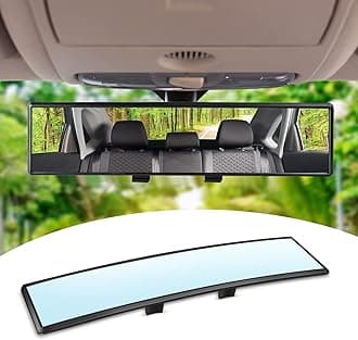 Ouzorp Car HD Rearview Mirrors 12 Inch, Interior Clip-on Panoramic Rear View Mirror, Wide Viewing Range Rear View Mirror, Universal Use for Cars, SUVs, Trucks, Vehicles