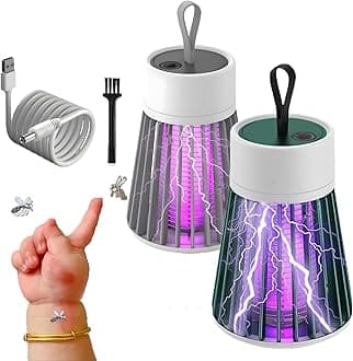 Health & Household Mozz Guard Mosquito Zapper-Mozzguard Pro Bed Light, Portable Cordless Bug Light USB Charing Zapper Outdoor Low Noise Trap Indoor, Waterproof Camping Lamp for Garden, Picnic (A)