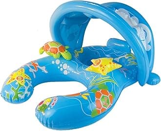 Poolmaster Mommy and Me Swimming Pool Baby Float With Sun Shade, 1 Child