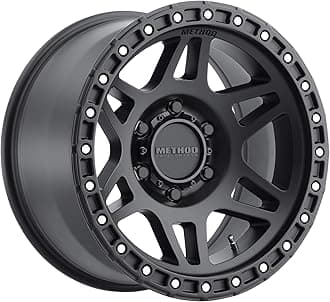 Method Race Wheels312 Matte Black 17x8.5" 6x120", 0mm offset 4.75" Backspace, MR31278562500