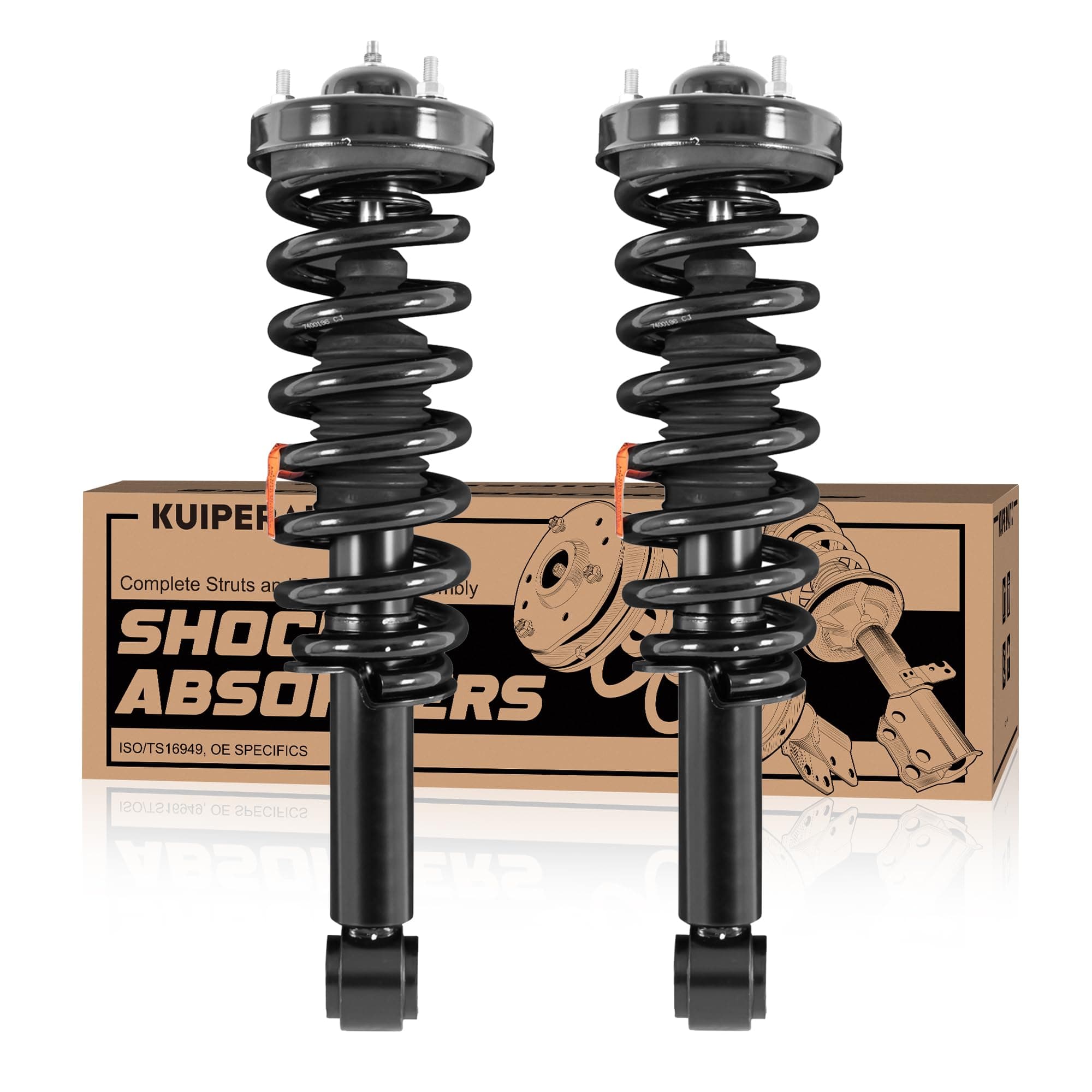 Front Complete Struts Coil Spring Assembly 171140 Compatible with 2009 2010 2011 2012 2013 Ford F-150 RWD/2WD Replacement Shock Absorbers