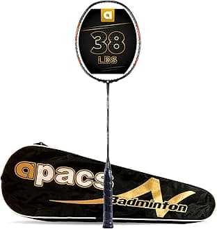 ApacsZ-Ziggler (Unstrung, 38 LBS Max Tension) 6.4mm Slim Shaft | Made in Vietnam | 100% Japanese Graphite Badminton Racket with Free Full Cover | G2-4 1/8 inches