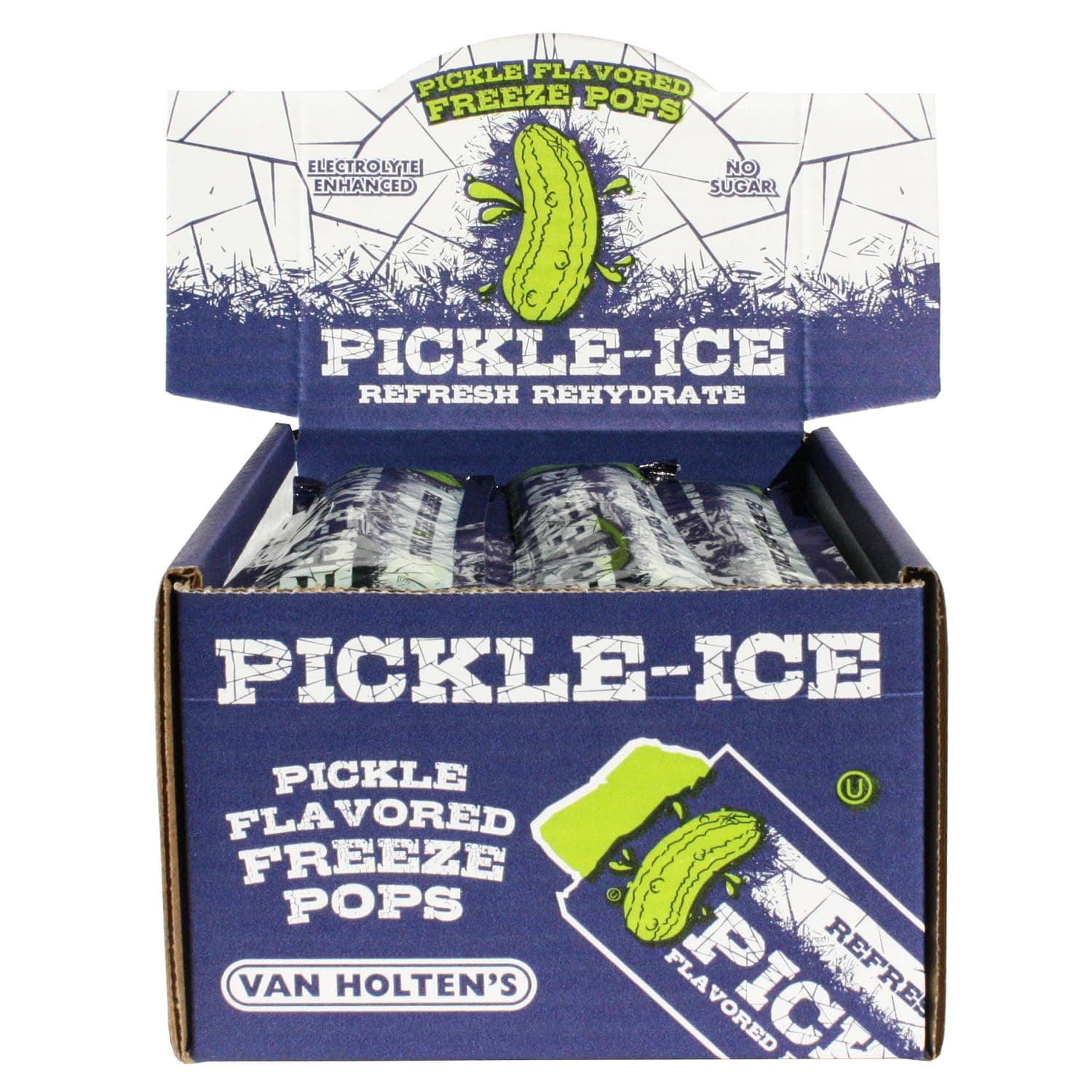 Pickle-Ice Freeze Pops - 24 Pack