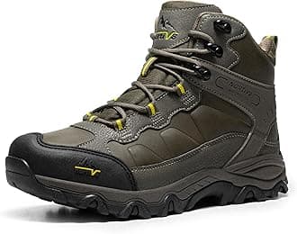 Men's Waterproof Hiking Boots Outdoor Trekking Lightweight Mountaineering Leather Shoes