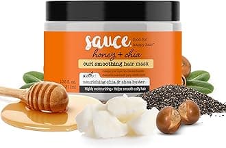 - Hair Mask, Honey Chia Smoothing Curl Mask for Dry Hair (10.5 Fl Oz) Hydrating, Anti Frizz Softener with Shea Butter, Honey & Chia for Naturally Curly, Wavy & Coily Hair Care