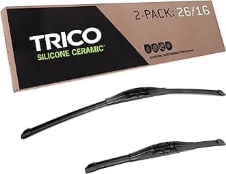 TRICO Silicone Ceramic™ (90-2616) 26 & 16 Inch Pack of 2 Automotive Replacement Windshield Wiper Blades For my Car, Ceramic Coated Silicone Super Premium Beam Blade for Select Vehicle Models