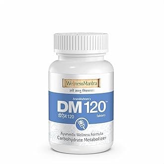 - Dm 120|Diabetic Care|Blood Sugar Control Ayurvedic Tablets|Helps To Protect From Long Term Complications Of Diabetes|Gudmar,Jamun,Karela, Methi & 16 More Herbs (Pack Of 1 - 60 Tablets)