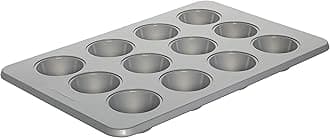 KitchenAid 12-Cup Nonstick Aluminized Steel Muffin Pan, Silver
