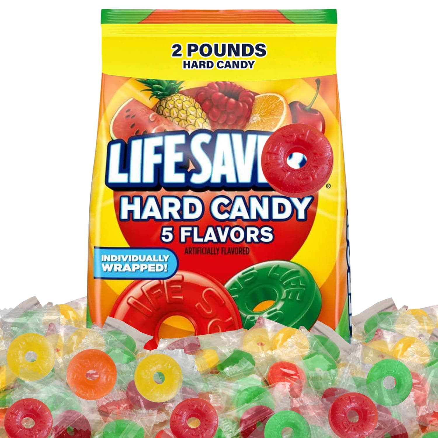 - Assorted Hard Fruit Candy Bulk - Bulk Candy Individually Wrapped, Ideal Candies Bulk for Buffets and Party Favors or Snacking at Home, Perfect for Sharing with Friends and Family. 2 Pounds
