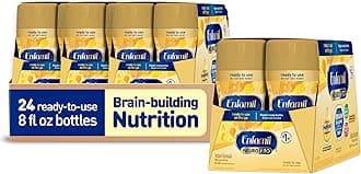 Enfamil NeuroPro Ready to Feed Baby Formula, Ready to Use, Brain and Immune Support with DHA, Iron and Prebiotics, Non-GMO, 8 Fl Oz, 6 count (Pack of 4), Total 24 bottles