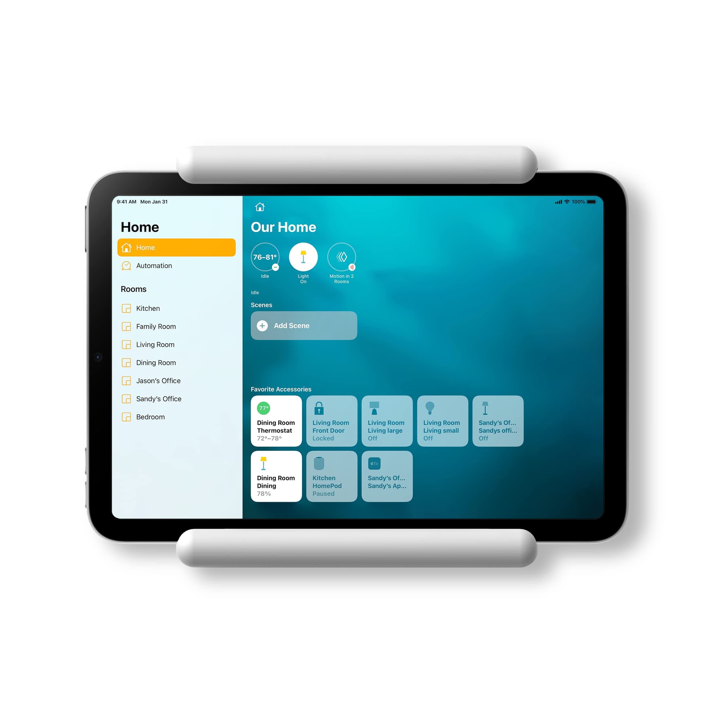 elago Home Hub Mount [White] - [iPad Wall Mount][Homekit Mount][Easy Installation][Scratch-Free][Cable Management Included] - for Mini, Air, Pro