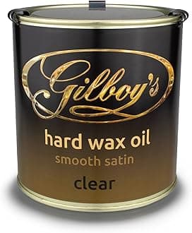 Gilboys Hard Wax Oil - Interior Wood Finish - 1 Litre - Quick Drying, Water & Heat Resistant - Perfect for Sealing & Finishing Kitchen worktops, Stairs, Floors, Doors & Dining Tables