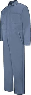 Red Kap Men's Red Kap® Men's Snap-Front Cotton Coverall Snap Front Cotton Coverall, Oversized Fit, Long Sleeve