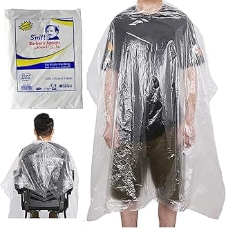 Swift salon apron disposable hair cutting sheet 500 pcs white