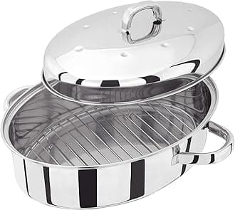 Judge TC121 36 x 26 cm High Oval Roaster with Self Basting Lid