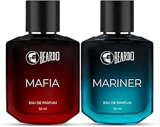 BEARDO Mariner Perfume & Mafia Perfume For Men (50ml x Pack of 2) | Spicy, Aqua, Fresh Notes Long Lasting Perfume | Date Night Perfume For Men