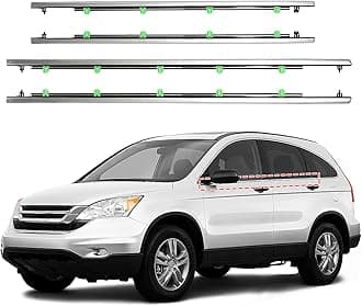 ItranMc Window Molding Trim for Honda CR-V/CRV 2007-2011,Chrome Outer Door Weatherstrip Window Seal Belt,Replace#72410-SWA-A01 72450-SWA-A01 72910-SWA-A01 72950-SWA-A01
