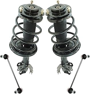 TRQFront Suspension Kit Complete Strut & Coil Spring Assembly Sway Bar Stabilizer Link Compatible with 2012-2017 Toyota Camry
