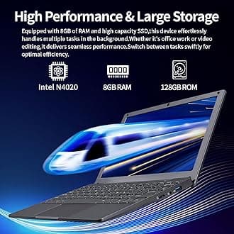 UDKED Small Mini Laptop, 10.1 inch (0.79 kg), Ultra Thin and Lightweight Windows 11 Notebook Laptops, Celeron N4020, 8GB DDR4,TF Card,Type-C,Perfect for Kids and Adults Computer(Gray, 128G)