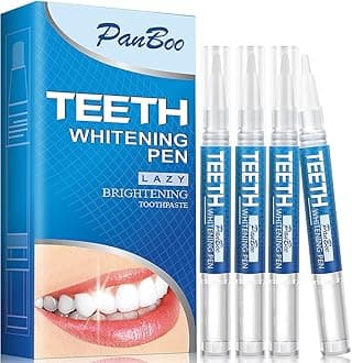 Teeth Whitening Pen, Use Twice a Day Up to 1-6 Shade Whiter in 1-2 Weeks, 4 No Sensitivity Pens, 70+ Whitening Treatments, Effective, Pain Free and Enamel Safe, Easy to Use at Home Travel, Flavourless