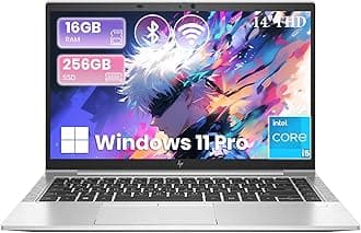 HP EliteBook 840 G7 Laptop, 14-inch FHD 1080P Netbook, Core i5-10310U, 16 GB RAM, 256 GB SSD, Backlit Keyboard, HDMI, Wi-Fi, Windows 11 Pro (Renewed)