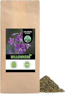 Alpi Nature Willow Herb Tea 1kg 2.2 lb, Dried and Cut Willow with Small Flowers, Fireweed Herb
