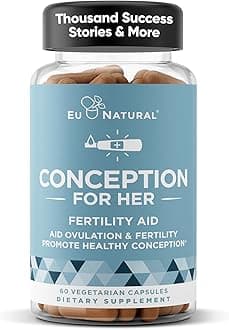 Conception for Her Fertility Supplements for Women - Ovulation, Hormonal Balance & Regular Cycle Support - Myo-Inositol, Folate, Shatavari & Vitex - 60 Vegetarian Capsules