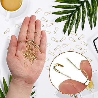 1000 Pieces 22mm/0.87 Inch Metal Gourd Safety Pins Clothing Tag Pins Bulb Pin Calabash Pin Bead Needle for DIY Craft Home Accessories,Golden