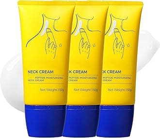 Neck Cream, Tighten And Lift Neck Cream, Neck Firming Creams With 3 Roller Massage, Contain Collagen, Vitamin C, Hyaluronic Acid, Reduce Wrinkles Fine Lines And Double Chin (3)