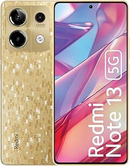 Redmi Note 13 5G (Prism Gold, 12GB RAM, 256GB Storage) | 5G Ready | 120Hz Bezel-Less AMOLED | 7.mm Slimmest Note Ever | 108MP Pro-Grade Camera
