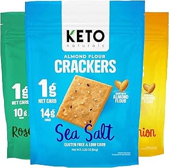 keto snacks Keto Crackers chips (variety) low carb Crackers Almond flour. Low carb snack keyto cracker zero carbs snacks no sugar, 0 no carbs sugar free snack high fiber.