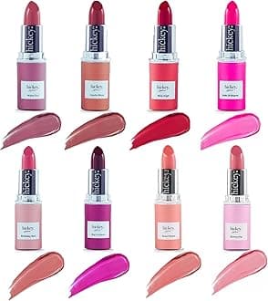 Lipstick The Vault Collection - 8 Piece Refill Set - (Mile High, Birthday Suit, Walk of Shame, Skinny Dip, Beach Babe, Big Trouble & More) - Hydrating, Long Lasting Lipstick for Women & Vegan