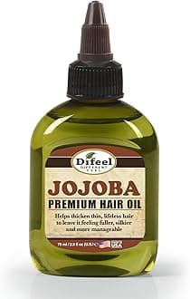 Premium Natural Hair Oil - Jojoba Oil, Treatment For Thinning Hair, For Soft, Silky & Moisturized Hair & Scalp, Reduces Hair Loss, Also Used As Body Oil, 70 g