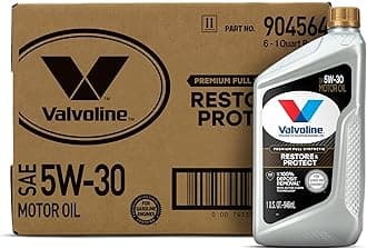 Valvoline Restore & Protect Full Synthetic 5W-30 Motor Oil 1 QT, Case of 6