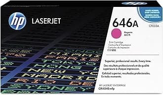 HP CF033A 646A Original LaserJet Toner Cartridge, Magenta, Single Pack