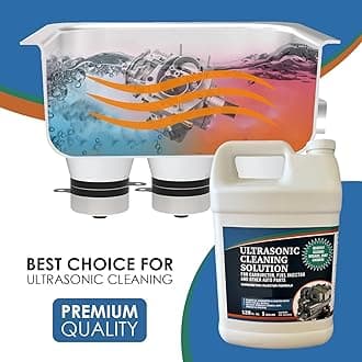 NORTHWEST ENTERPRISES Ultrasonic Cleaner Solution for Carburetors and Engine Parts, Ultrasonic Cleaning Solution and Washing Compound for Ultrasonic and Immersion Washers - Concentrated (2 Gallons)