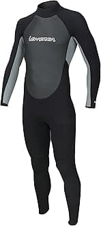 Lemorecn (16 Sizes) Mens Wetsuits Jumpsuit Neoprene 3/2mm and 5/4mm Full Body Diving Suit for Men and Women