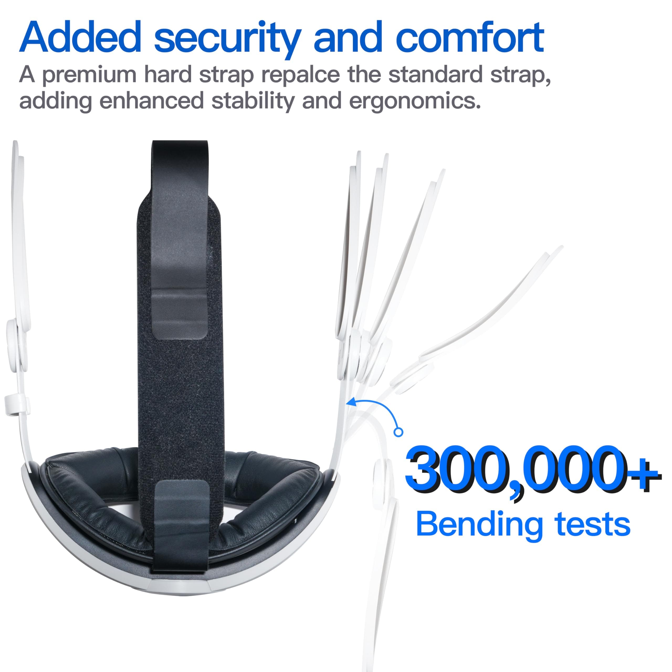 DamonLight Head Strap Accessories Compatible with Oculus Quest 3, Adjustable Comfortable Upgraded Elite Strap Headset Replacement for Meta Quest 3 Pressure-Free Head Strap