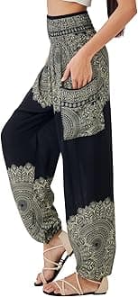 Boho Pants for Women - Hippie Harem Pants Women - Womens Yoga Pants – Comfy Bohemian Flowy Hippie Clothes