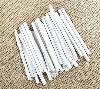 Earthy Goodies Edible Natural Limestone Slate Bars - Pack of 50 (325 grms) White Chalk Pencils