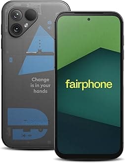 Fairphone 5 5G 256GB + 8GB RAM Dual SIM (Nano-SIM + eSIM) Android 13 Unlocked Smartphone (Transparent Edition)