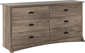 Prepac Sonoma 6 Drawer Double Dresser for Bedroom, Drifted Gray