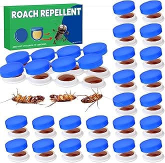 32PCS Roach Bait & Killer, Roach Repellent and Gel for Roach Nest Elimination of Indoor Infestations, Effective Solution for Small to Large Cockroaches, Easy to Use, Ideal for Hidden Areas