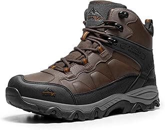 NORTIV 8Men's Waterproof Hiking Boots Outdoor Mid Walking Boots Mens Trekking&Hiking Footwear Backpacking Mountaineering Shoes