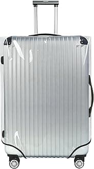 Clear Luggage Cover Tough Protector Fits for 30 Inches Suitcase for Travel Airplane (PVC, XL)
