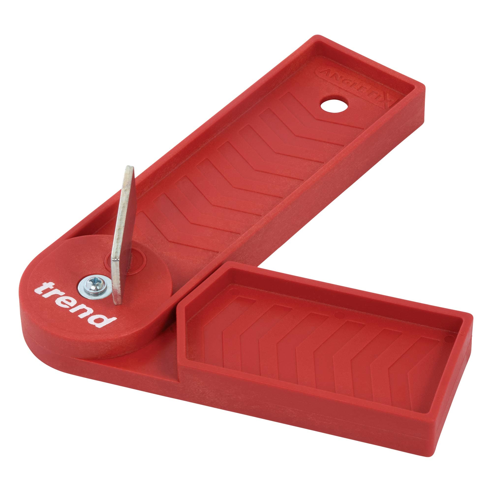 Trend Anglefix Mitre Guide for Quick & Accurate Mitre Saw Angle Setup, Red, ANGLEFIX